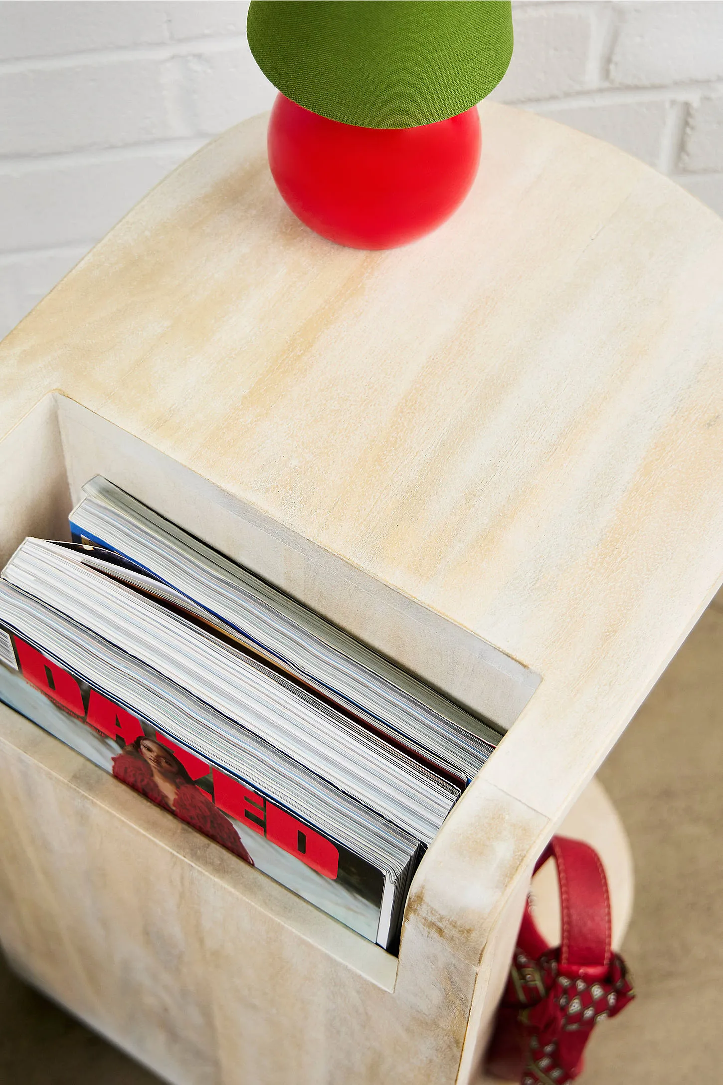 Alba Storage Side Table - White 4