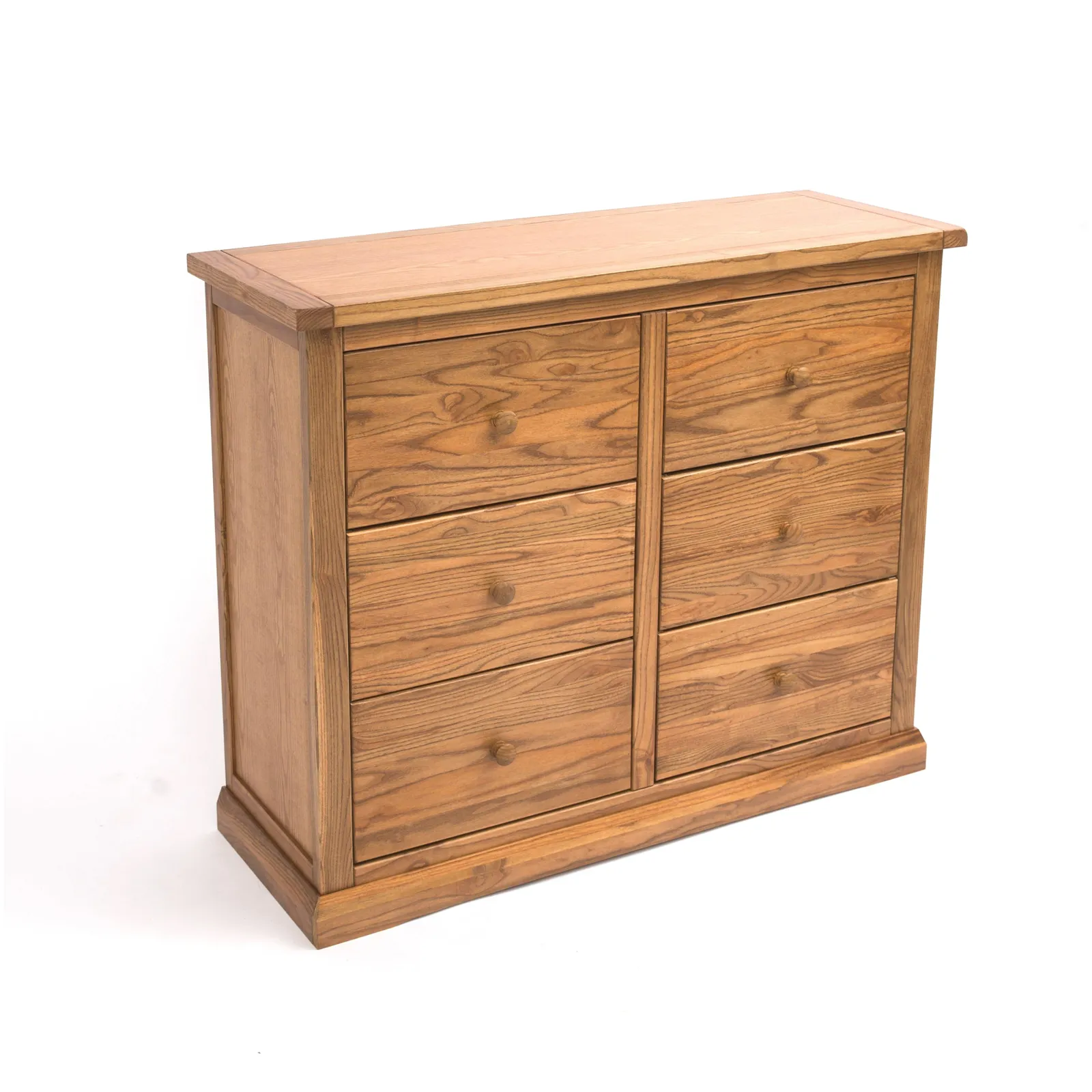 Cabinet Bits Salerno 6 Drawer Chest of Drawers Wood Knob in Natural 3