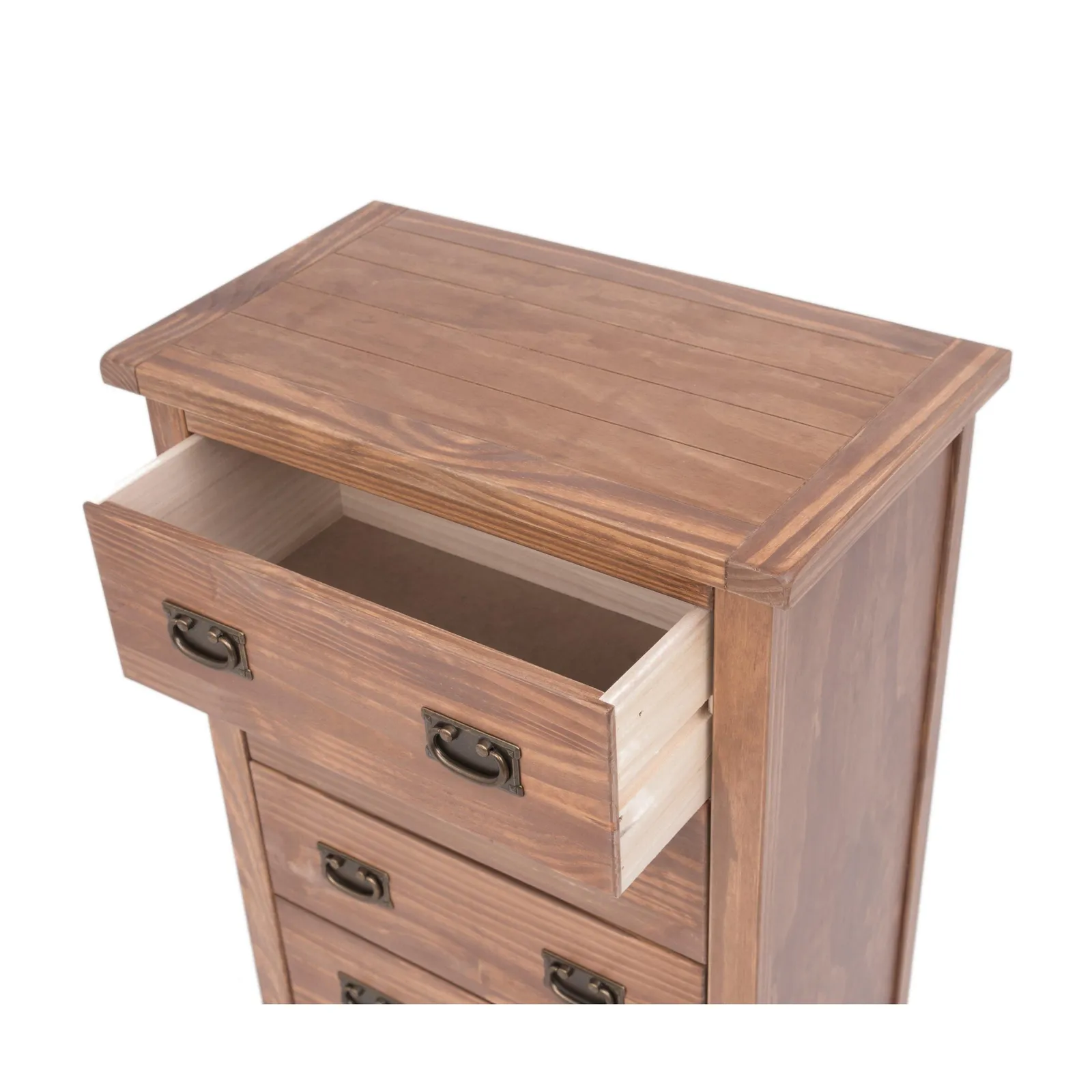 Cabinet Bits Padua 4 Drawer Chest of Drawers Bras Drop Handle in Brown 4