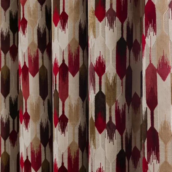 Kelso Cut Velvet Eyelet Curtains 3