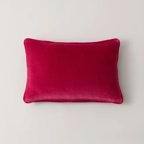 Clara Cotton Velvet Rectangle Cushion 2