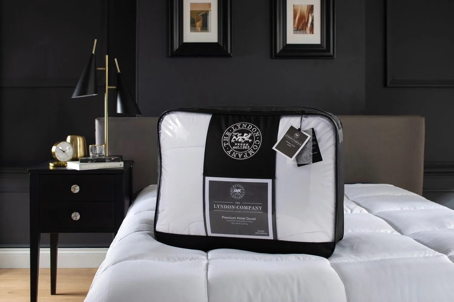 The Lyndon Company Hotel Premium Soft Touch 13.5 Tog All Year Round Duvet in White 2