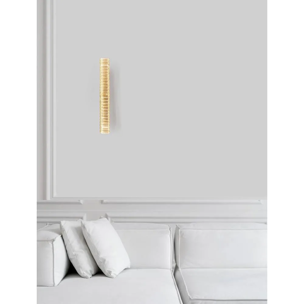 Netlighting Aurelia II Wall Lamp Gold Metal Crystal LED 19W 1707Lm 3500K 2
