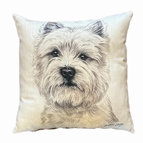 Daro Highland Terrier Square Cushion 2
