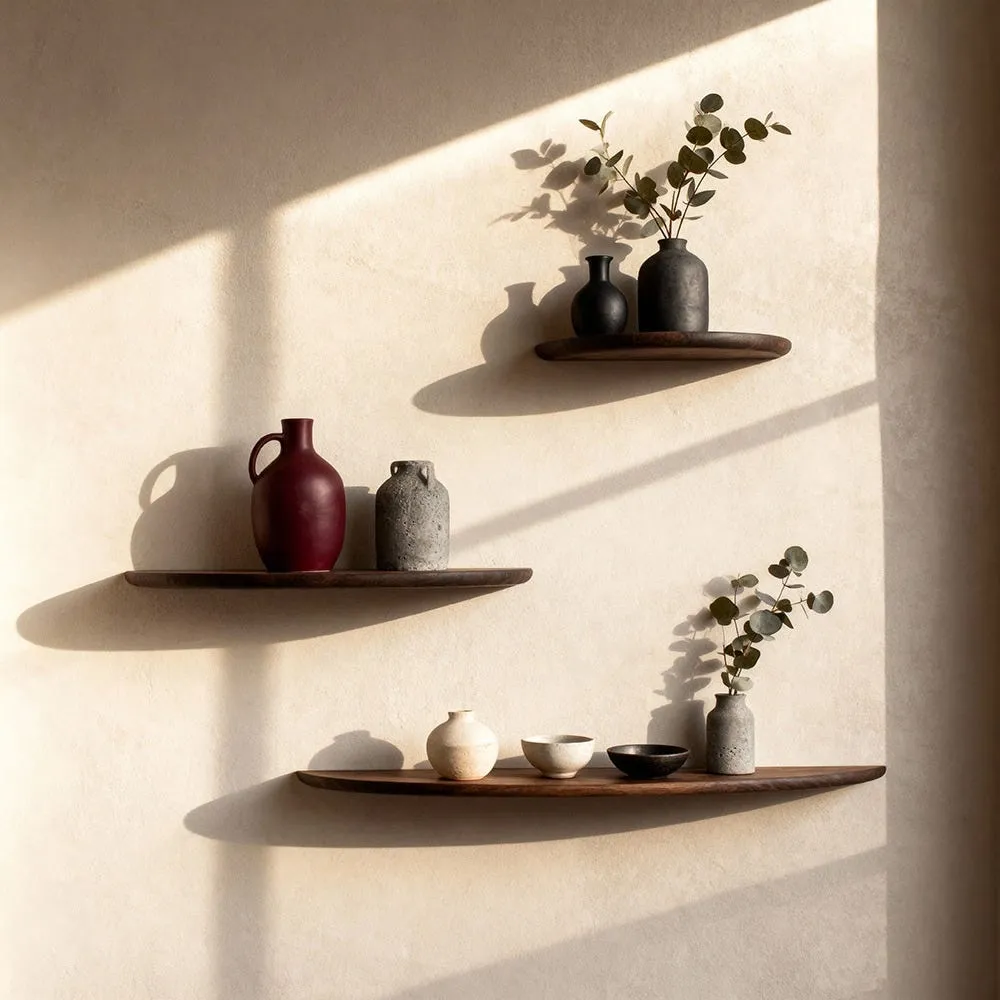 Mu Floating Shelf Smoked Oiled Oak 40cm 5