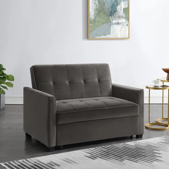 Summer Velvet 2 Seater Sofa Bed 1