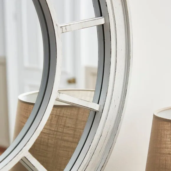Country Window Round Wall Mirror 2