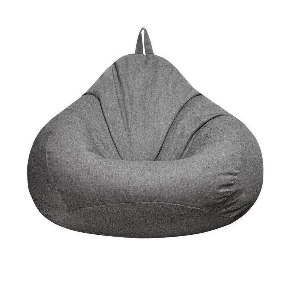 Kelvenix Extra Large Bean Bag Chairs Sofa Cover Indoor Lazy Lounger in Grey