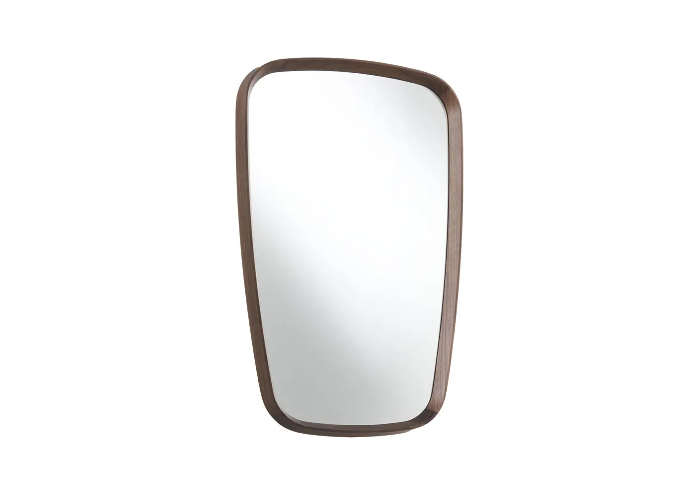 Porada Mix 1 Rectangular Wall Mirror Canaletta Walnut