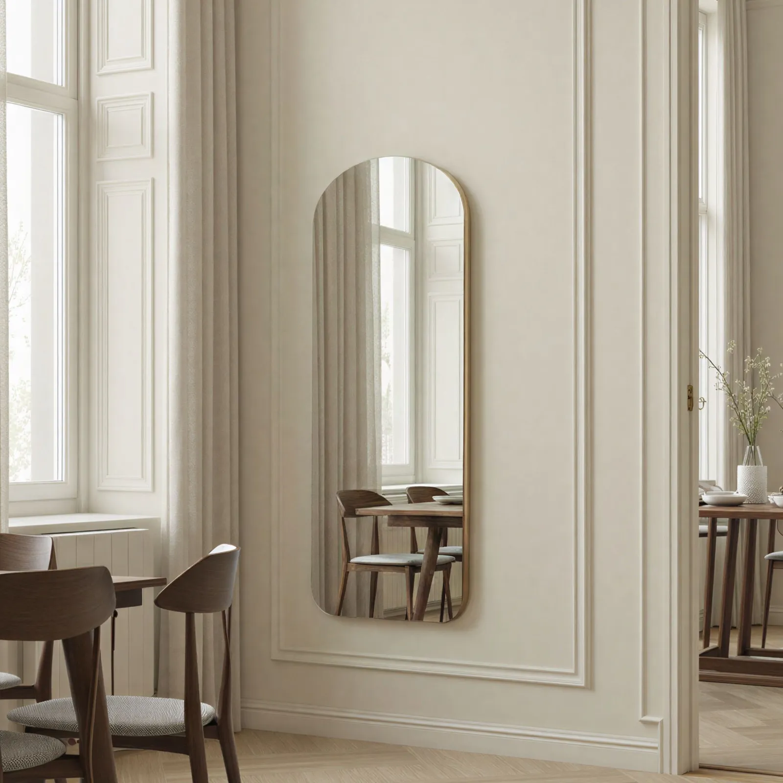Yearn Mirrors Soho Curved Arch Full Length Mirror Gold 2