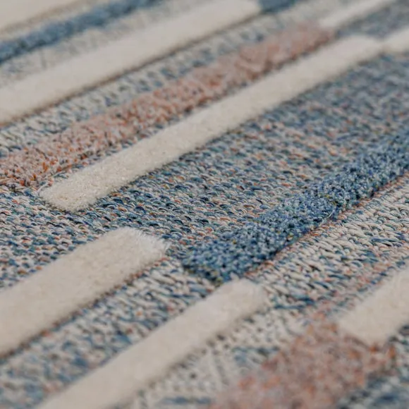 Patchwork Striped Washable Rug 2