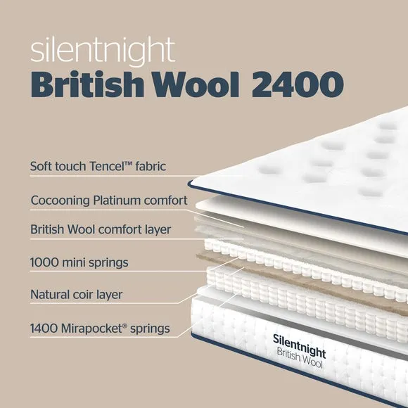 Silentnight Wool Naturals 2400 Pocket Mattress 6