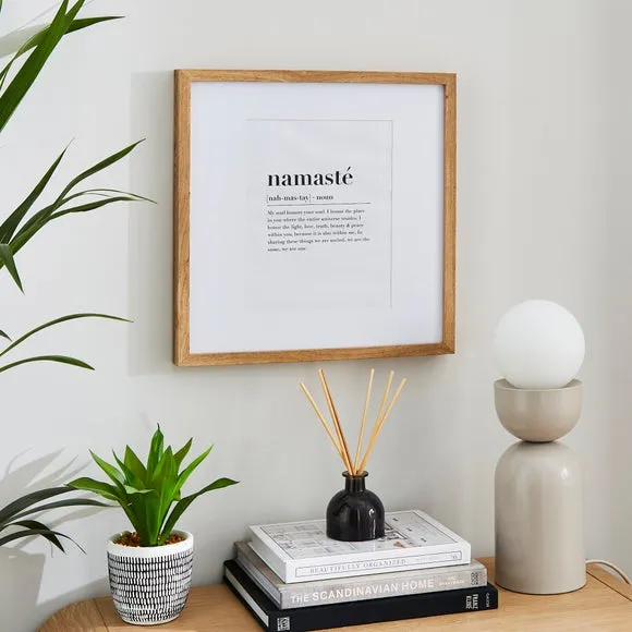 Oversized Mount Square Light Wood Photo Frame 1