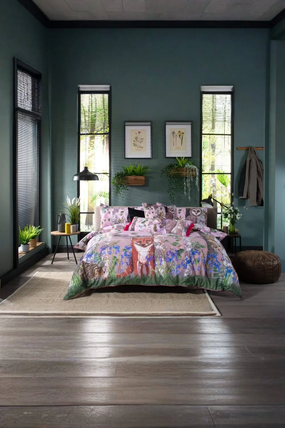 House of Norris Forest At Twilight Duvet Set, Digitally Printed Cotton