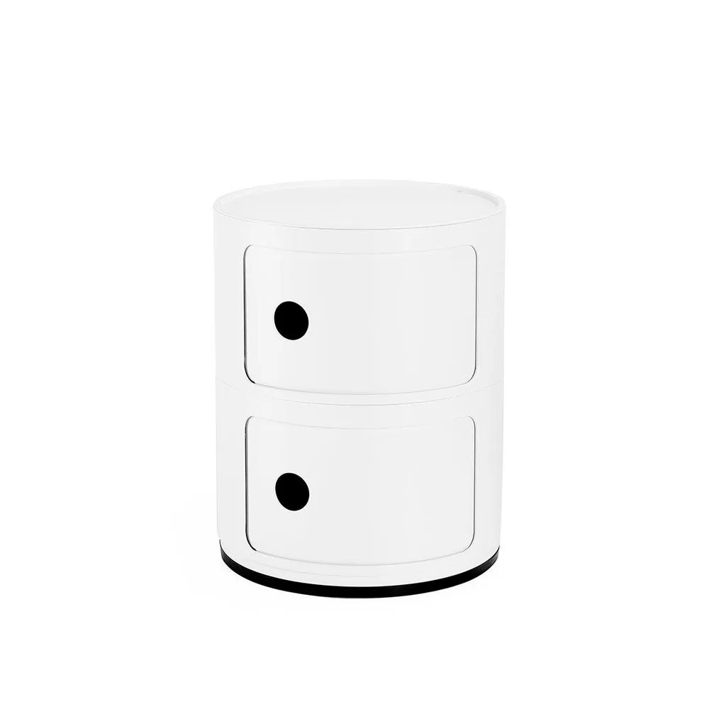 Kartell Componibili Cabinet 2 Elements Matt White 3