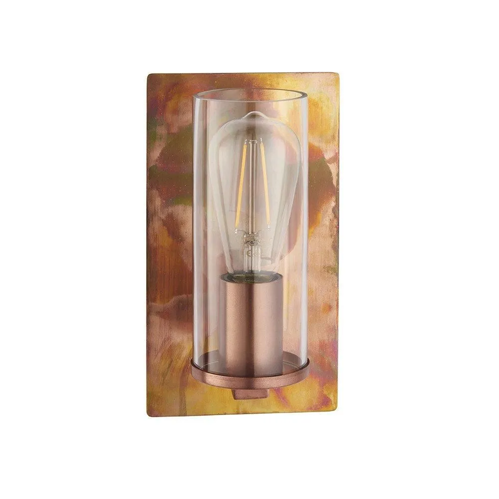 Netlighting 'PALERMO' Stylish Dimmable Indoor Modern Decorative Glass Wall Lamp in Copper 6