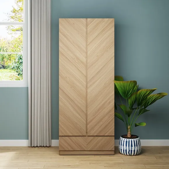 Taranto Double 1 Drawer Wardrobe 1