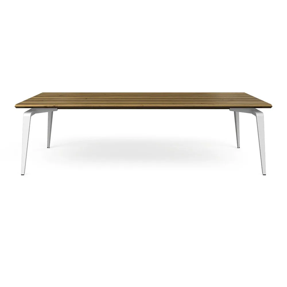 Ligne Roset Odessa Dining Table Natural Oak White Legs 260 x 98cm