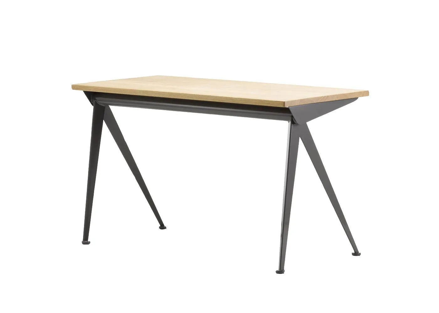 Vitra Compass Direction Desk - Deep Black Powder Coated Finish