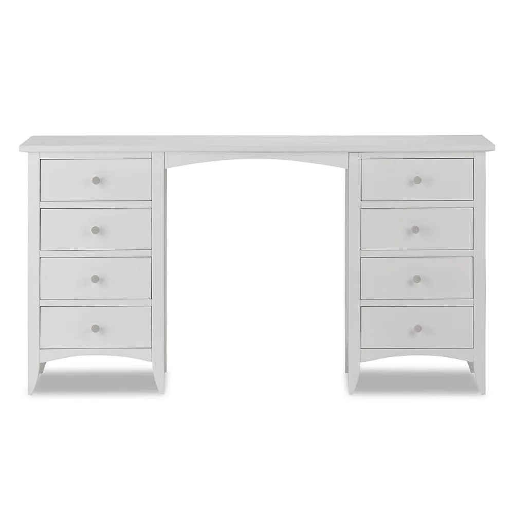 Statement Furniture Edward Hopper Dressing Table with 8 Drawers in White 3