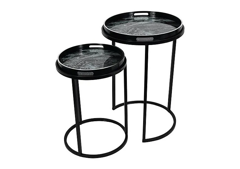 Mono Swirl Set of 2 Tables