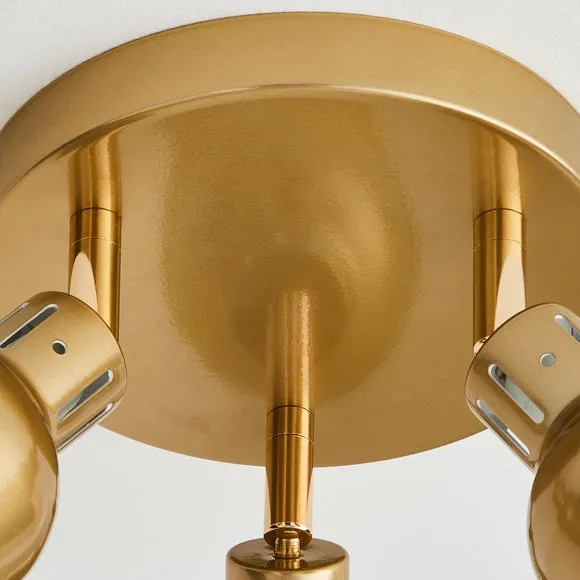 Issac 3 Light Semi Flush Ceiling Light 4