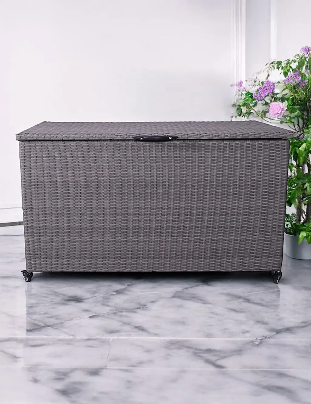 Royalcraft Rattan Outdoor Cushion Storage Box 645L Grey