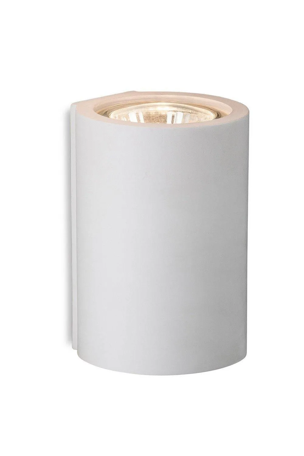 Netlighting Wells 1 Light Single Plaster Indoor Wall Light White GU10