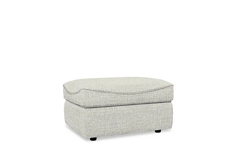 Amesbury Fabric Footstool - Waffle Taupe