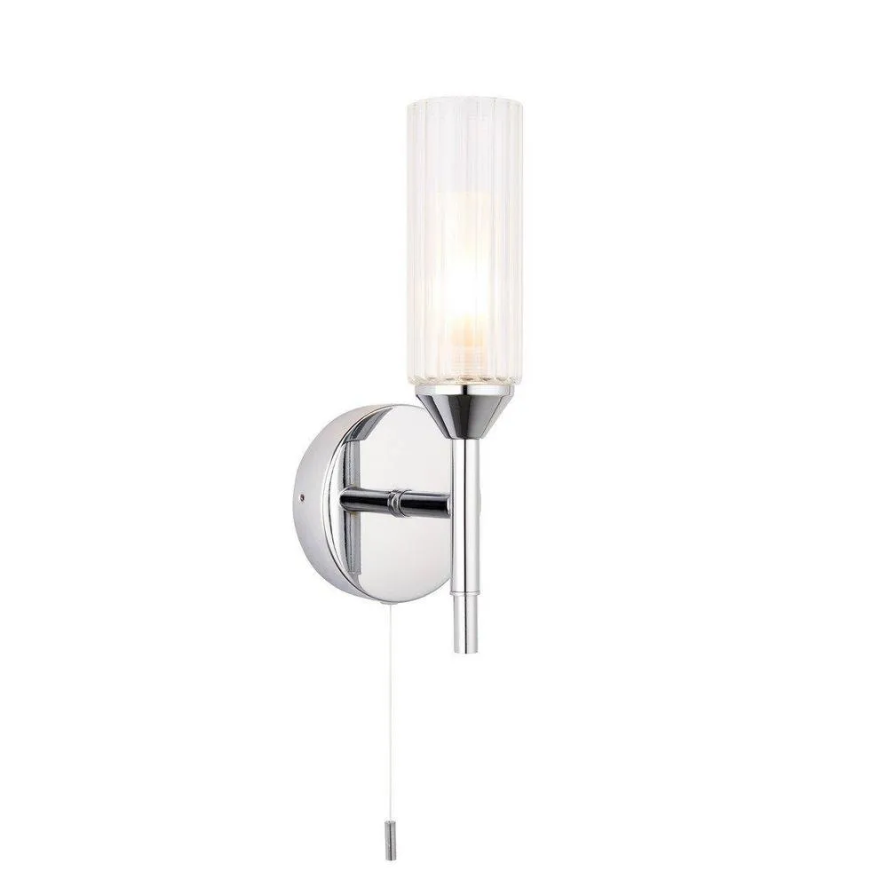 Netlighting 'CASORIA' Non Dimmable Stylish Contemporary Bathroom Glass Wall Lamp in Grey