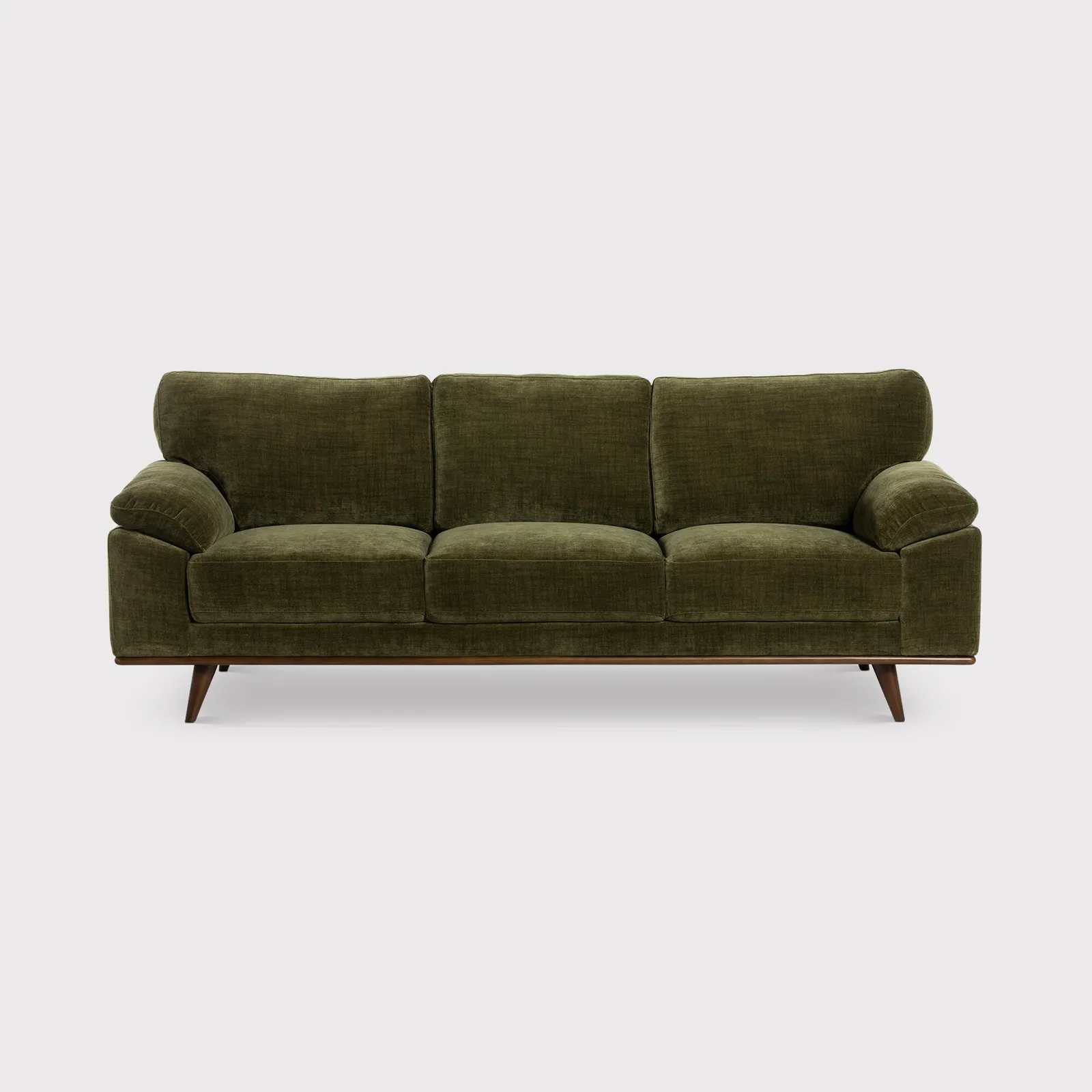 Bowes 3 Seater Sofa, Green Fabric | Barker & Stonehouse