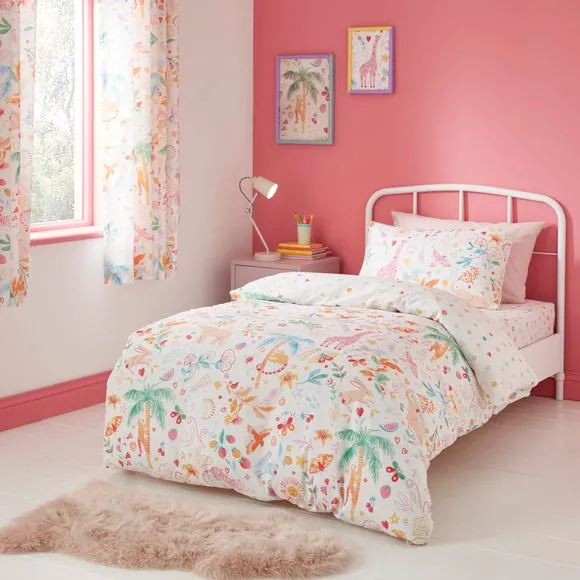 Set of 2 Jungle Fun Fitted Bed Sheets 4