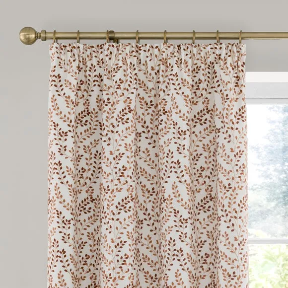 Shimla Embroidered Floral Pencil Pleat Curtains 1