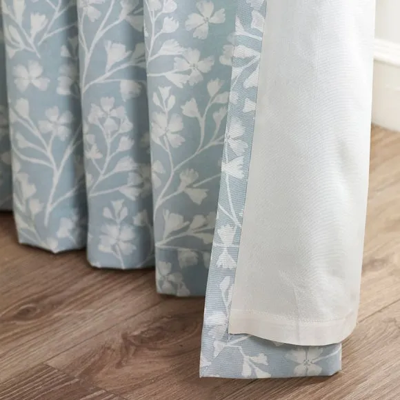 Catherine Lansfield Brooke Floral Eyelet Curtains 4