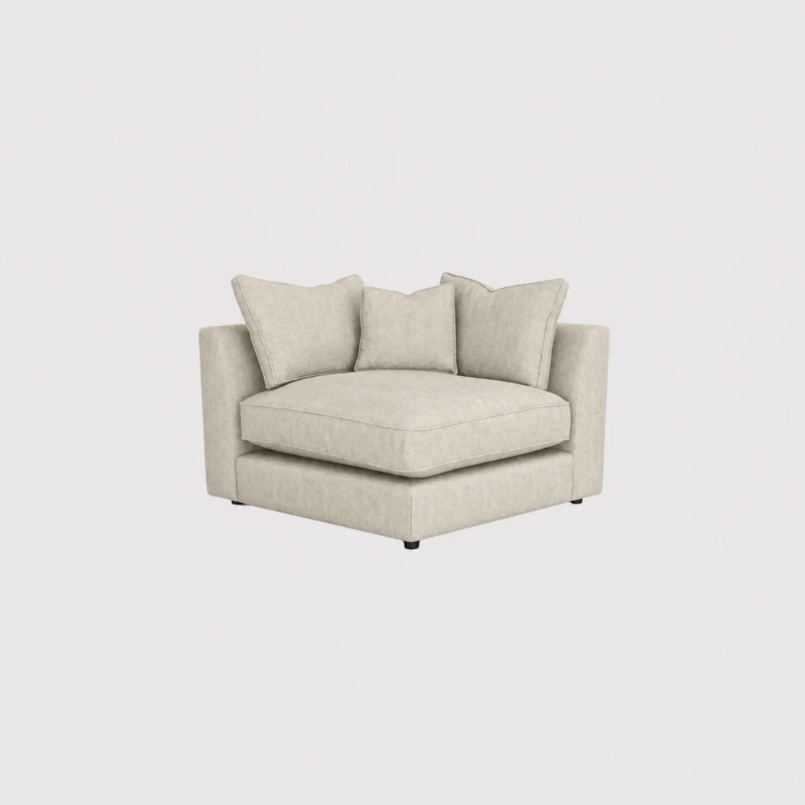 Harrington Corner Box, Neutral Fabric | Barker & Stonehouse