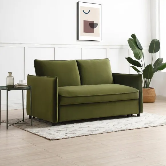 Lucie Velvet Pop Up Double Sofa Bed 3