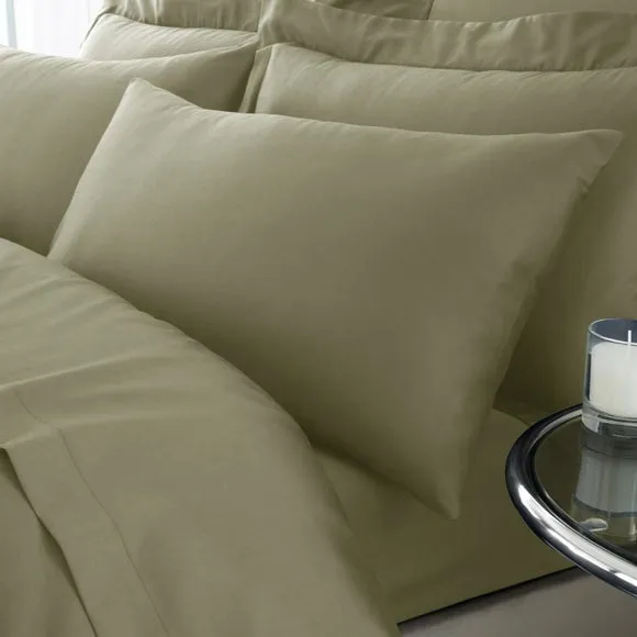 Hotel 230 Thread Count 100% Cotton Sateen Standard Pillowcase Pair