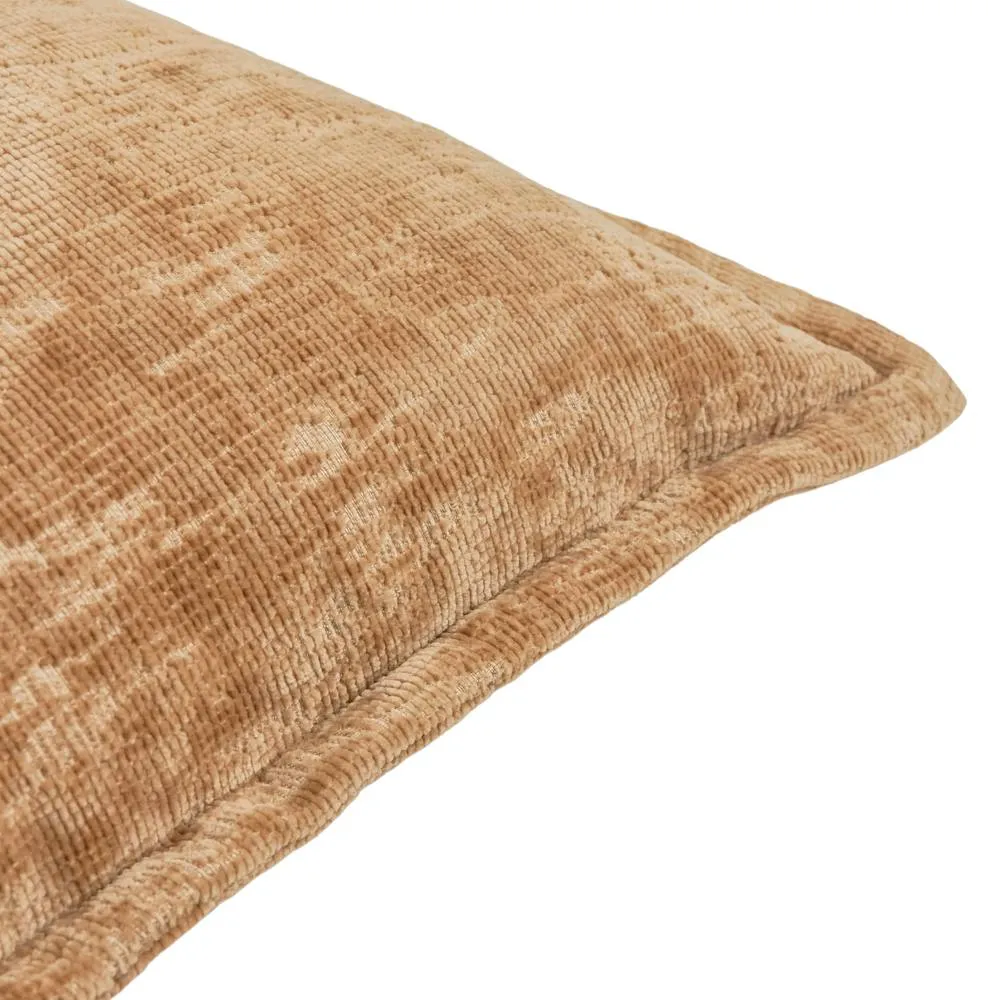 Paoletti Aurelio Chenille Jacquard Cushion in Tan 3