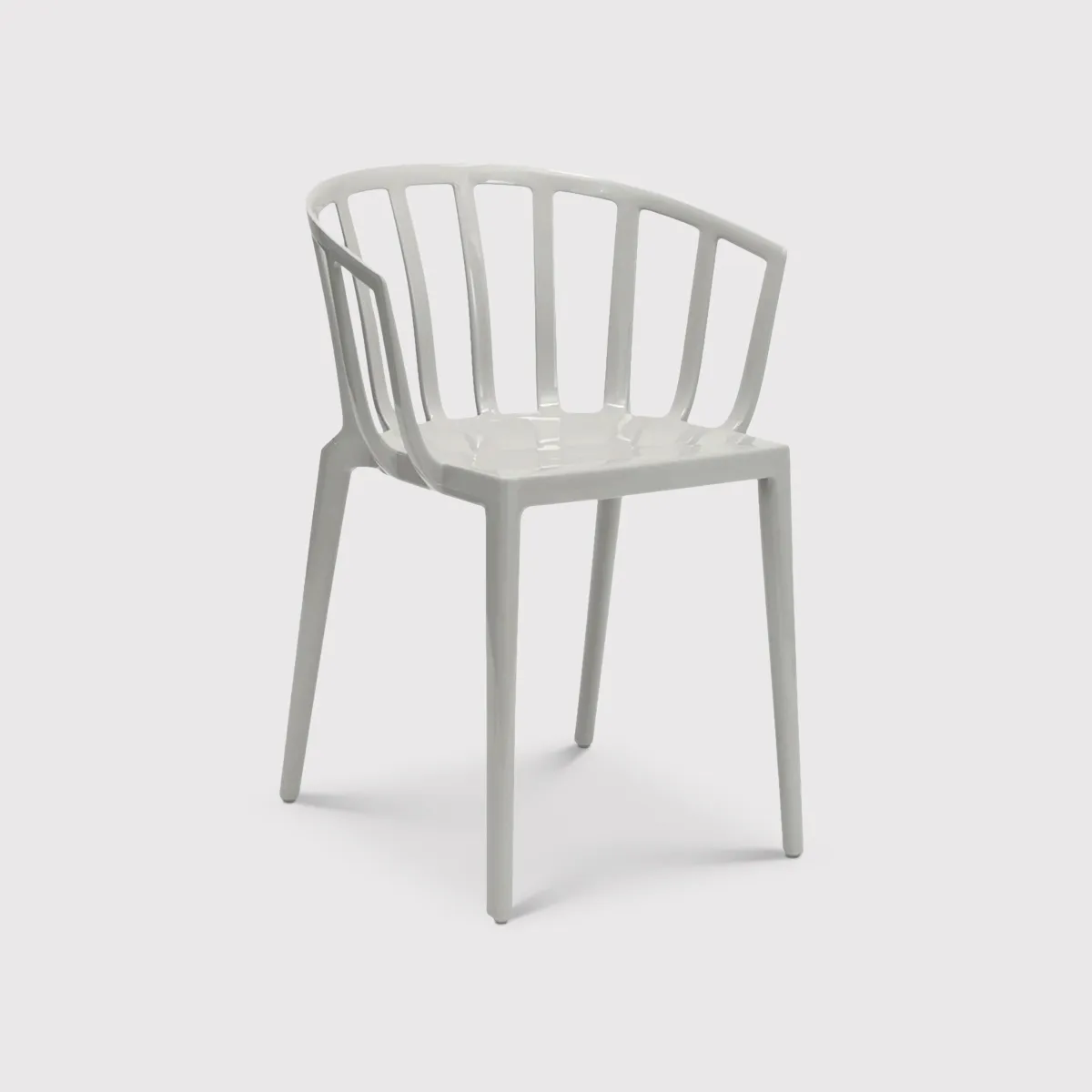 Kartell Venice Dining Chair, Grey Plastic | Barker & Stonehouse 2
