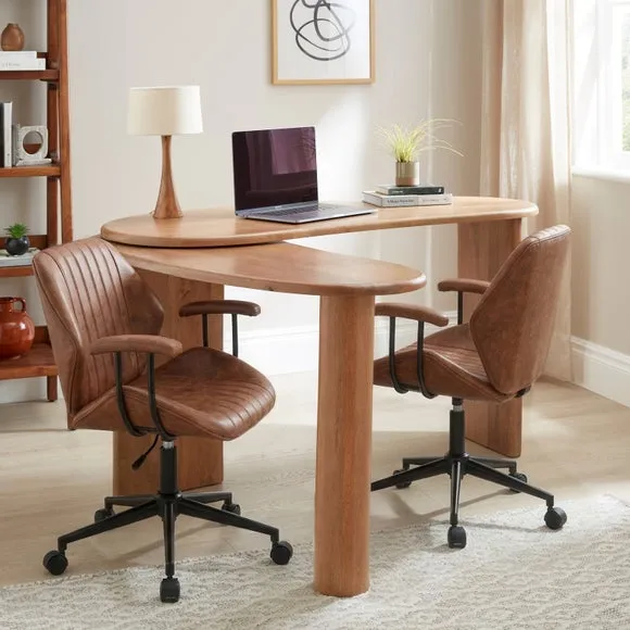 Ludo Swivel Desk, Mango Wood