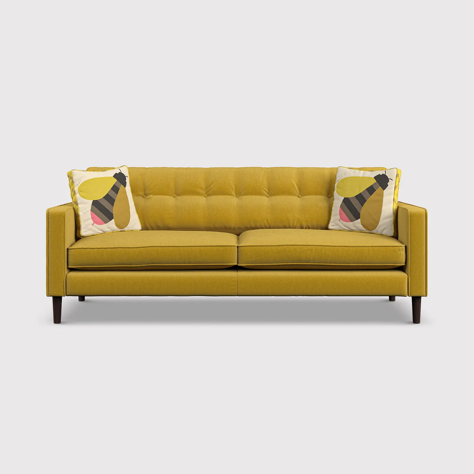 Orla Kiely Ebben Large Sofa, Yellow Fabric | Barker & Stonehouse 1