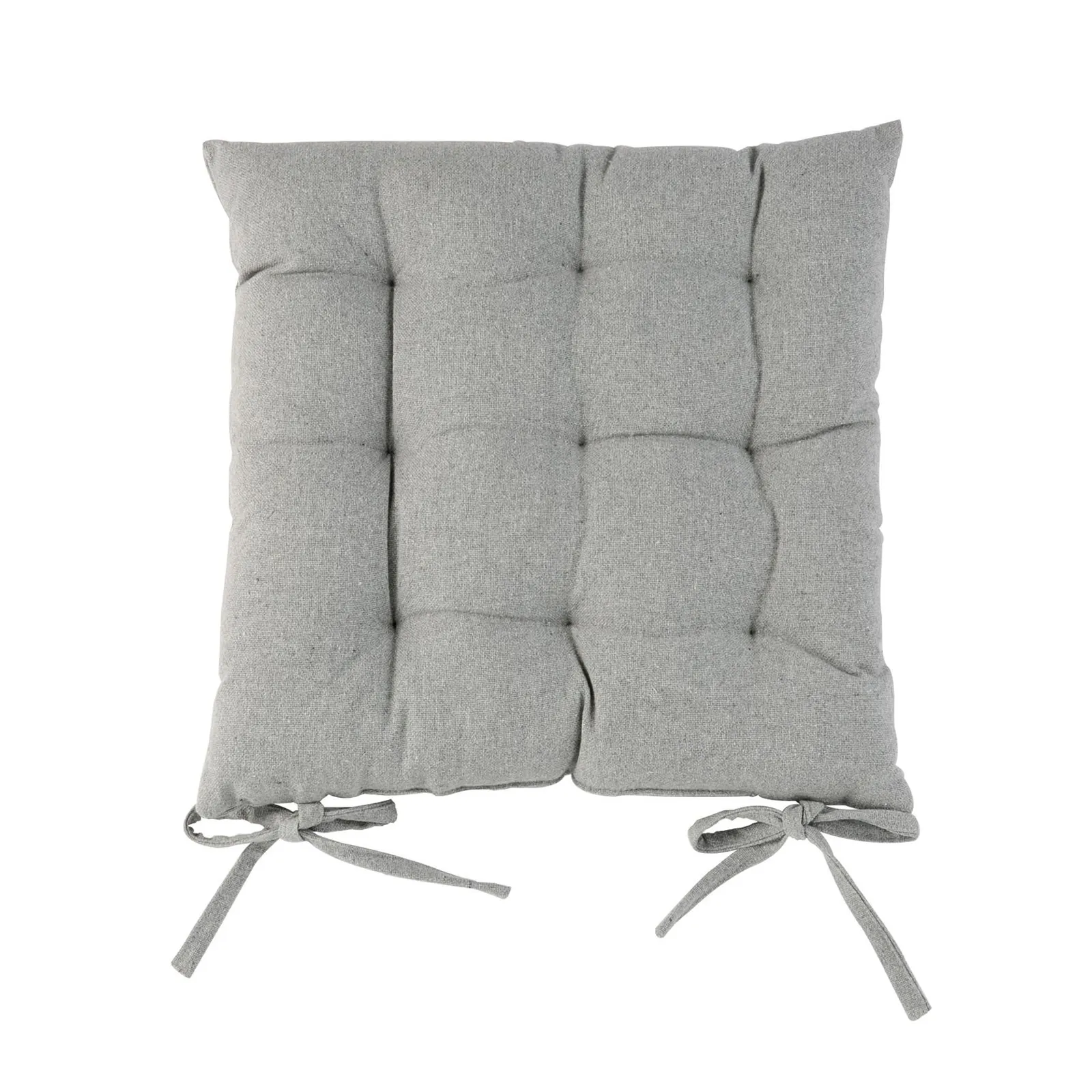 Harbour Housewares Square Garden Chair Seat Cushion in Grey