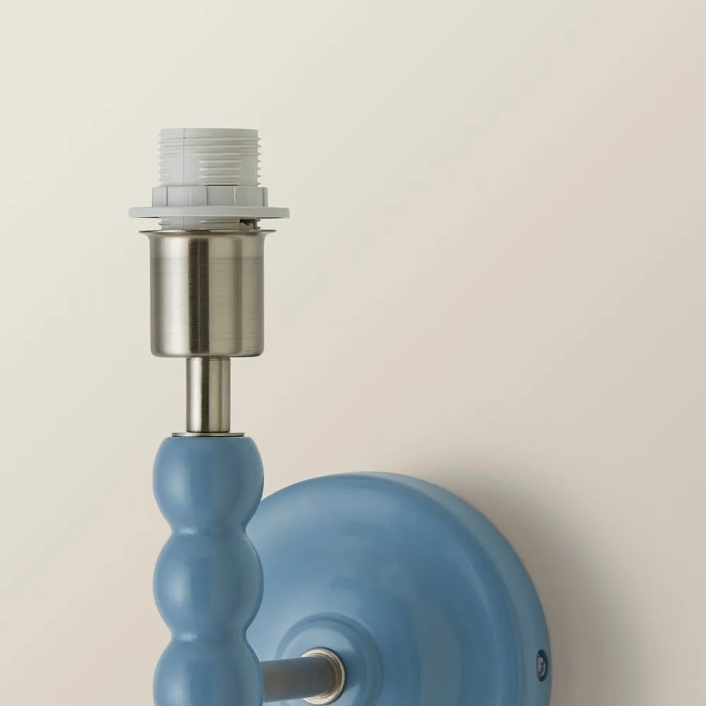 ValueLights Bobbins Pastel Bobble Style Wall Light Base in Pale Blue 4