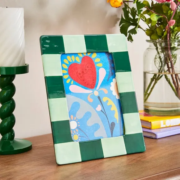 Striped Ceramic Photo Frame 1
