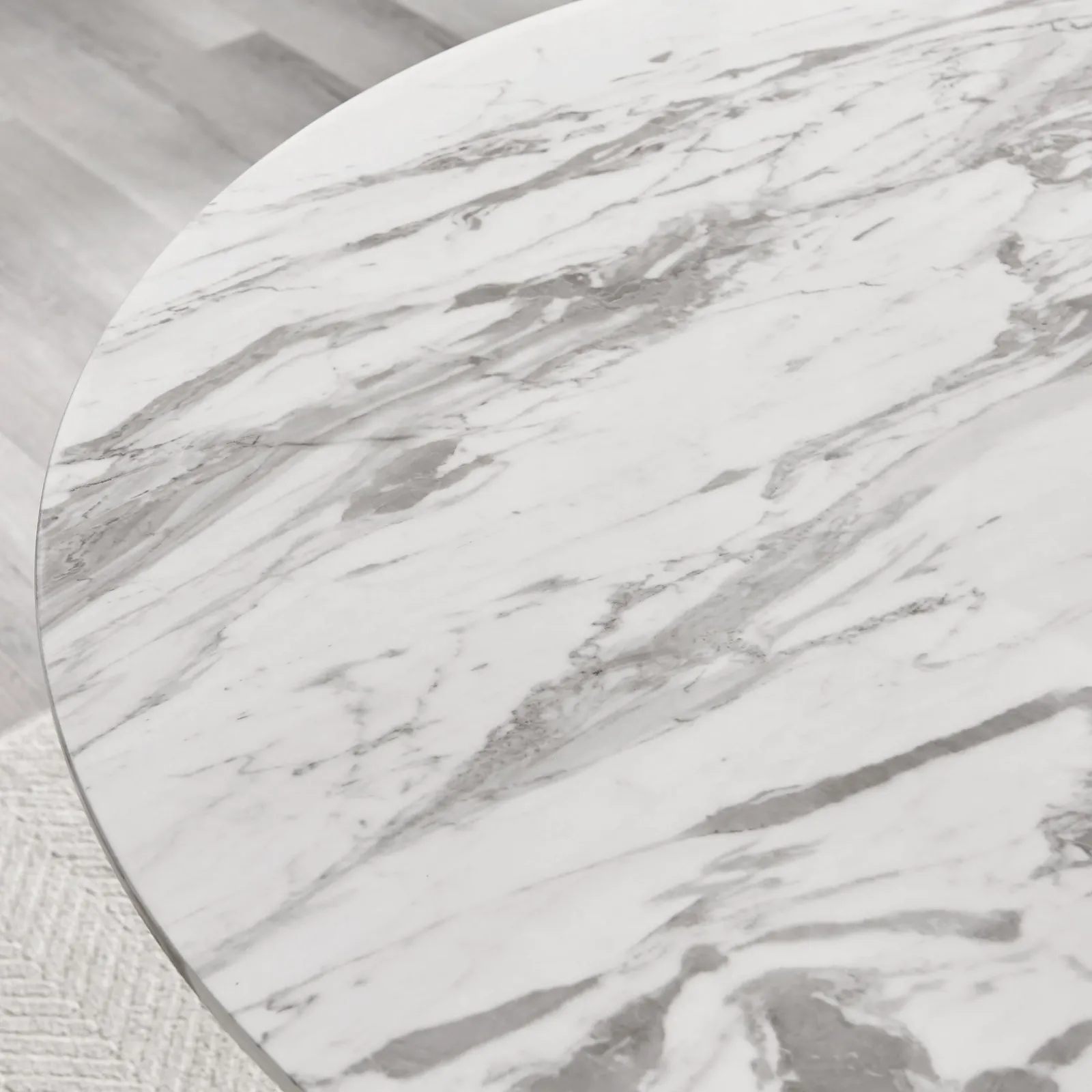 FurnitureboxUK Palma 120cm 6-Seater Round Pedestal Dining Table In Multiple Finishes in Off-White 4