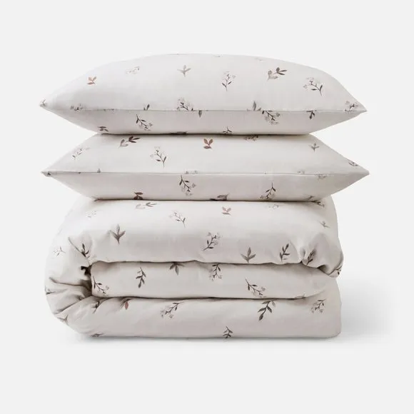 Elise Floral 100% Brushed Cotton Duvet Cover & Pillowcase Set 5