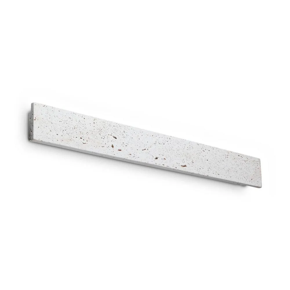Netlighting Zig Zag Rectangle Integrated LED Wall Lamp Cement 2350lm 3000K in Grey