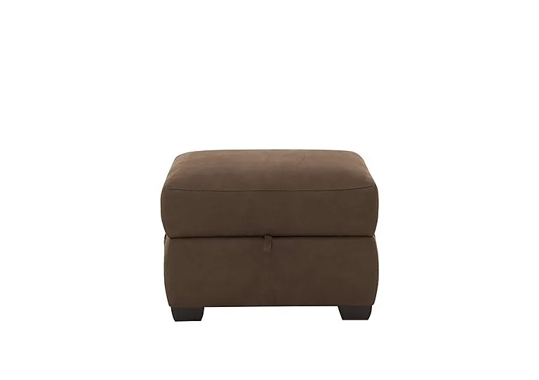 Optimus Fabric Storage Footstool - Hazelnut