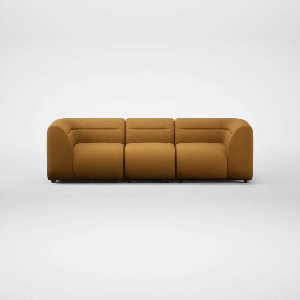 Heal's Lilli 3 Seater Sofa Smart Cotton Linen Sahara Natural Feet 1