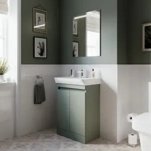 Wickes Easton Reed Green Vanity Unit - 800 x 600mm 2